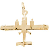 14 KT AIRPLANE CHARM