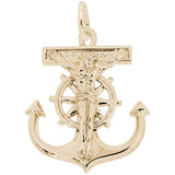 14 KT MARINER CROSS CHARM