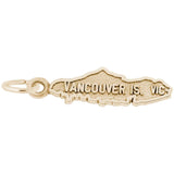 10 KT VANCOUVER ISLAND MAP CHARM
