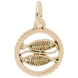 10 KT PISCES CHARM