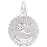 Silver AQUARIUS CHARM