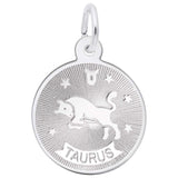 Silver TAURUS CHARM