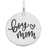Silver BOY MOM CHARM