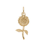 10 KT SUNFLOWER SMALL CHARM