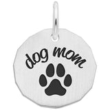 Silver DOG MOM CHARM