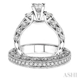 Past Present & Future Diamond Wedding Set