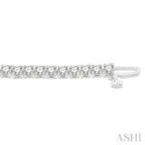 6 Ctw Round Cut Diamond Tennis Bracelet in 14K White Gold