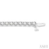 8 Ctw Round Cut Diamond Tennis Bracelet in 14K White Gold