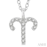 Aries Zodiac Diamond Pendant