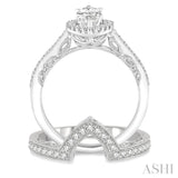 Marquise Shape Diamond Wedding Set