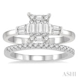 Fusion Diamond Wedding Set