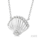 Seashell Petite Diamond Fashion Pendant