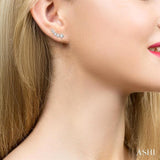 1/4 ctw Round Cut Diamond Petite Fashion Climbers in 14K White Gold