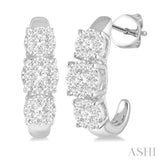 Past Present & Future Lovebright Essential Diamond Half Hoop Earrings