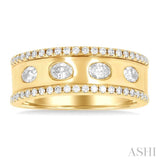 Oval Shape Diamond Fashion Band