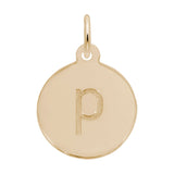Petite Initial Disc - Lower Case Block p