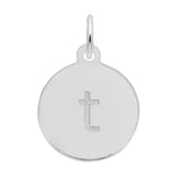 Petite Initial Disc - Lower Case Block t