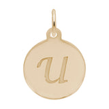 PETITE INITIAL DISC - SCRIPT U