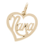 10 KT NANA HEART CHARM