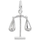 Silver SCALES OF JUSTICE CHARM
