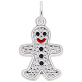 Silver GINGERBREAD MAN CHARM