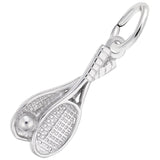 Silver TENNIS RACQUET CHARM