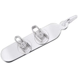 Silver SNOWBOARD CHARM