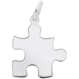 Silver PUZZLE PIECE CHARM