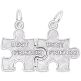 Silver BEST FRIEND PUZZLE CHARM