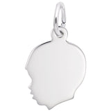Silver BOYS HEAD CHARM