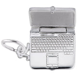 Silver LAPTOP COMPUTER CHARM