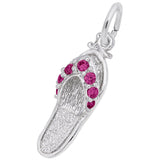 Silver SANDAL - RUBY RED CHARM