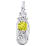 Silver 11 BABYSHOE-NOV CHARM