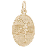 10 KT FEMALE VOLLEYBALL CHARM