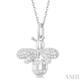 Bumble Bee Petite Diamond Fashion Pendant