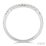 1/5 ctw Round Cut Diamond Wedding Band in 14K White Gold