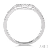 1/6 ctw Round Cut Diamond Wedding Band in 14K White Gold