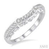 1/6 ctw Round Diamond Wedding Band in 14K White Gold