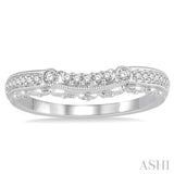 1/6 ctw Round Diamond Wedding Band in 14K White Gold