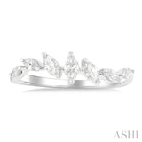 1/3 ctw Wave Scatter Marquise Cut Diamond Fashion Band in 14K White Gold