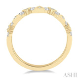 3/8 ctw Round CUT Diamond Stack Band in 14K Yellow Gold