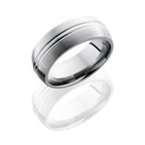 Lashbrook Titanium 8Mm Domed Band With Domed Center 8Dd