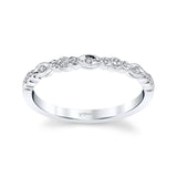 14 KT White Gold Fashion Band With 0.07 ctw