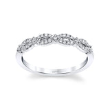 14 KT White Gold Fashion Band With 0.14 ctw