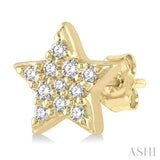 Star & Moon Petite Diamond Fashion Earrings